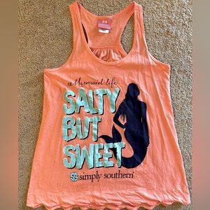 Simply Southern Razorback Tank Salty But Sweet #mermaid life